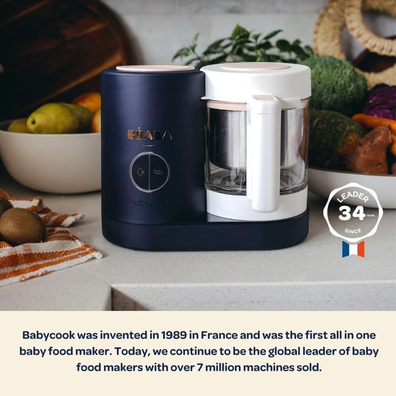 BEABA Babycook Neo 6-in-1 Baby Food Maker 1250ml Glass & Stainless Steel - New Condition