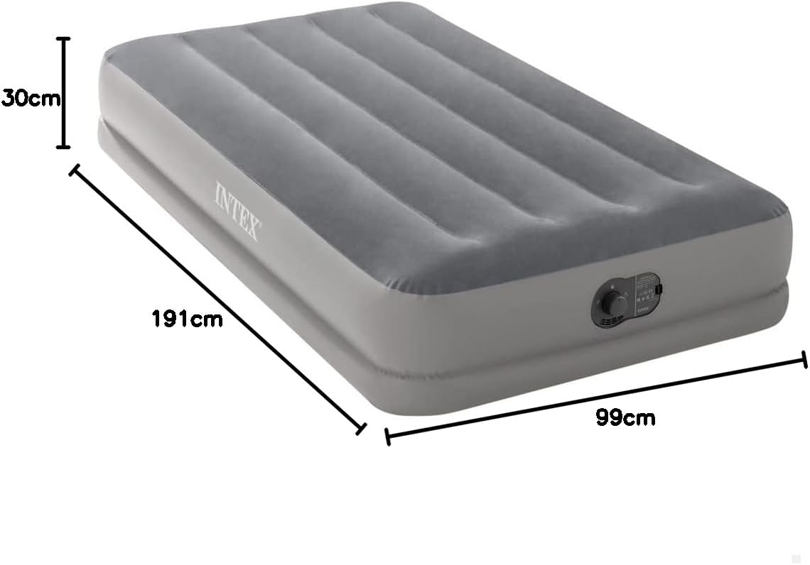 INTEX 64112 Twin Dura-Beam Prestige Airbed with USB Pump - New Condition