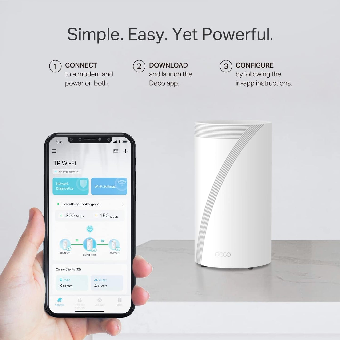 TP-Link Deco BE85 BE22000 WiFi 7 Mesh System 2-Pack with 10GbE - Excellent Condition