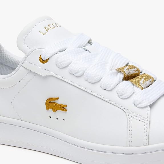 Lacoste Carnaby Pro 123 5 SFA Women's Sneakers – White/Gold (US 5) - New Condition