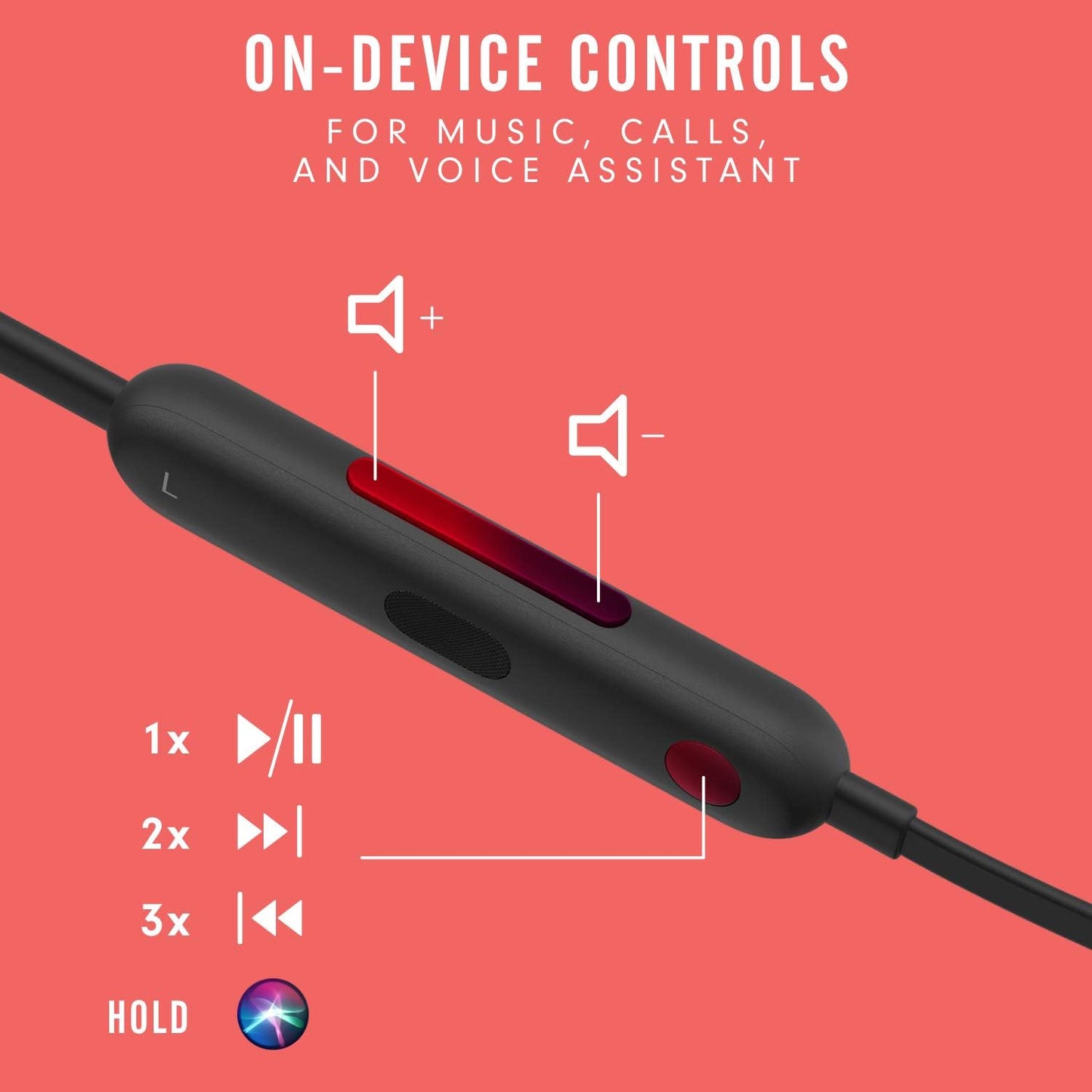 Beats Flex Wireless Bluetooth In-Ear Earphones with Microphone - Black - New Condition