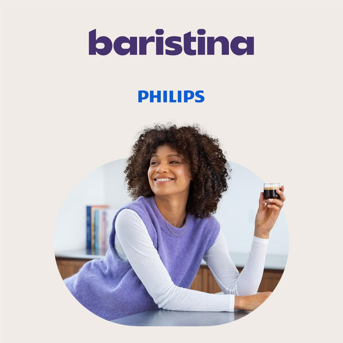 Philips Baristina Espresso Machine – 16 Bar Pressure, Fresh Bean Brewing, Natural White - Excellent Condition