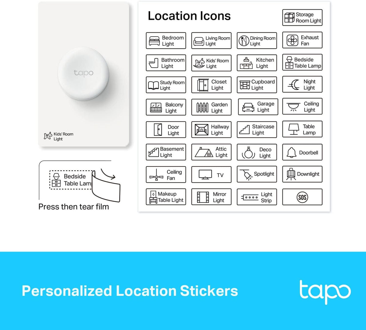 Tapo S200B Smart Button & Wireless Lighting Control - New Condition