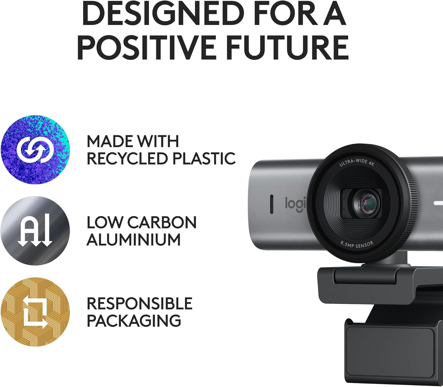 Logitech MX Brio 4K Webcam Graphite - New Condition