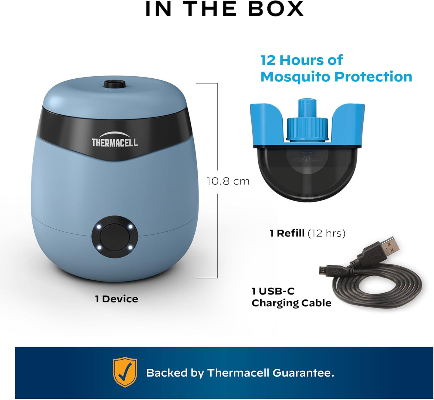 Thermacell E-Series Rechargeable Mosquito Repeller, Blue - New Condition