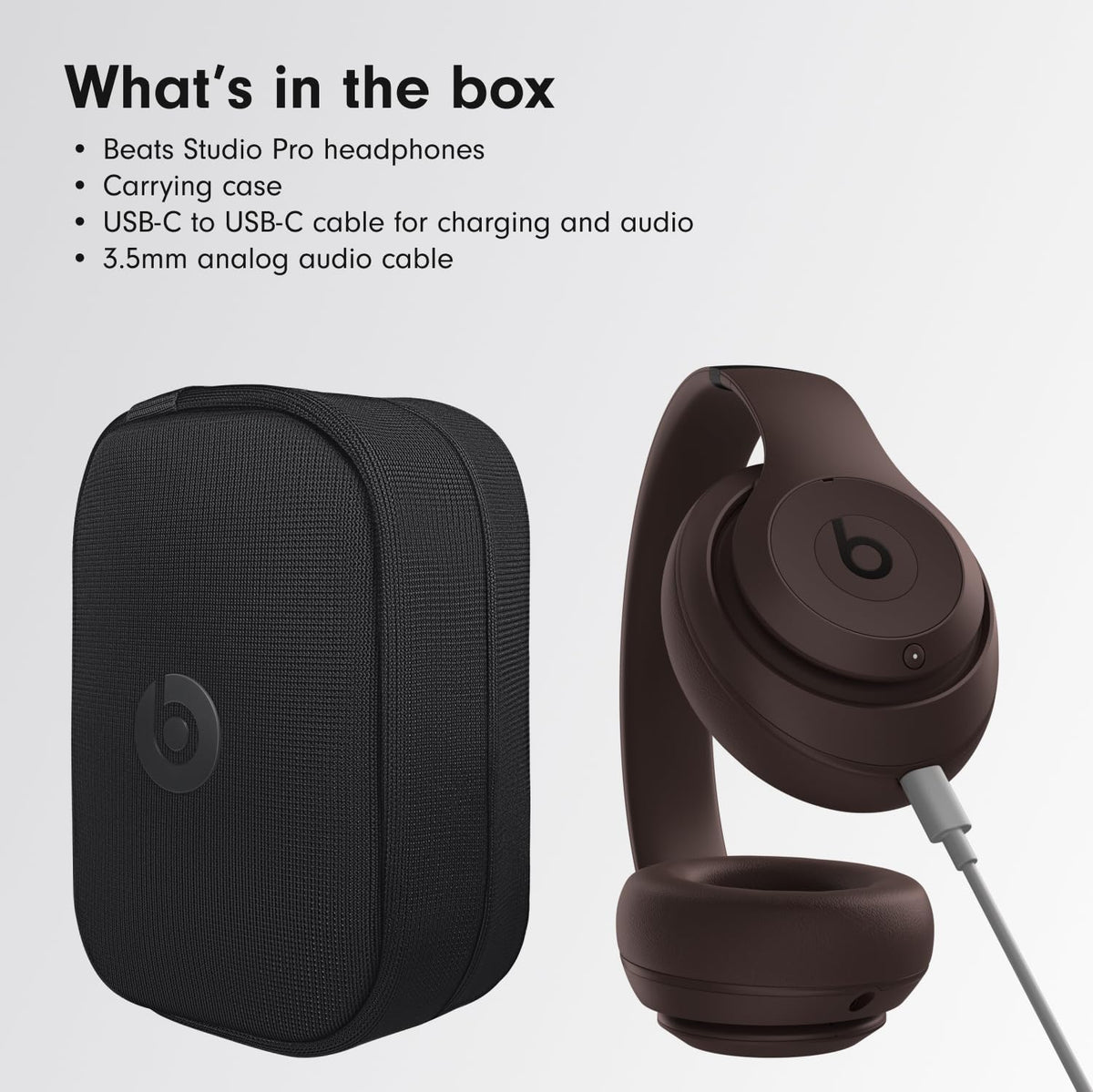 Beats Studio Pro Wireless Noise Cancelling Headphones Deep Brown - Good Condition