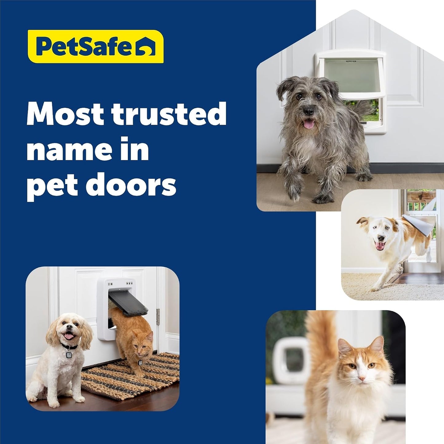 PetSafe Staywell 2-Way Locking Pet Door for Cats & Small Dogs - Large White - New Condition