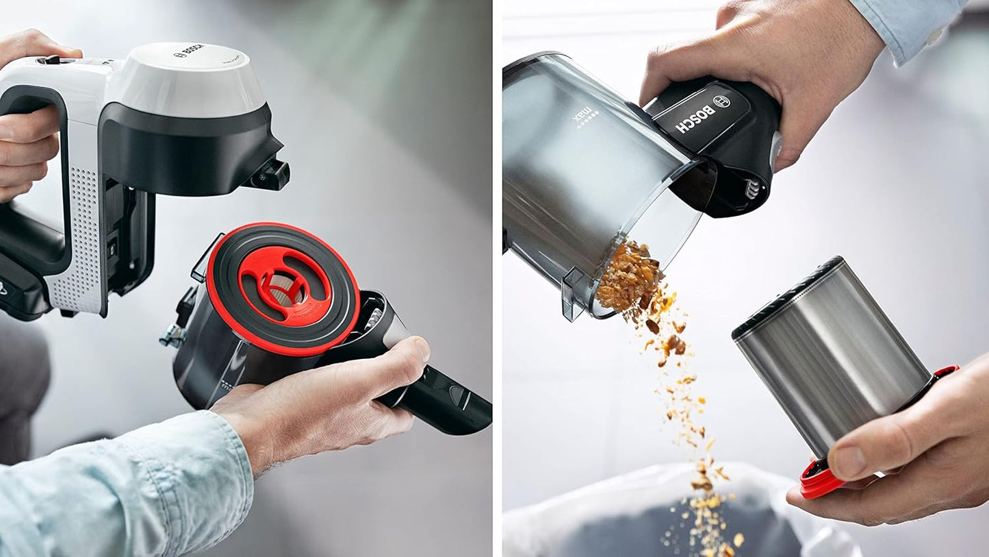 Bosch Unlimited 7 Cordless Stick Vacuum Cleaner BBS711W – 3.0Ah Battery, LED Brush, Flexible Tube - Good Condition