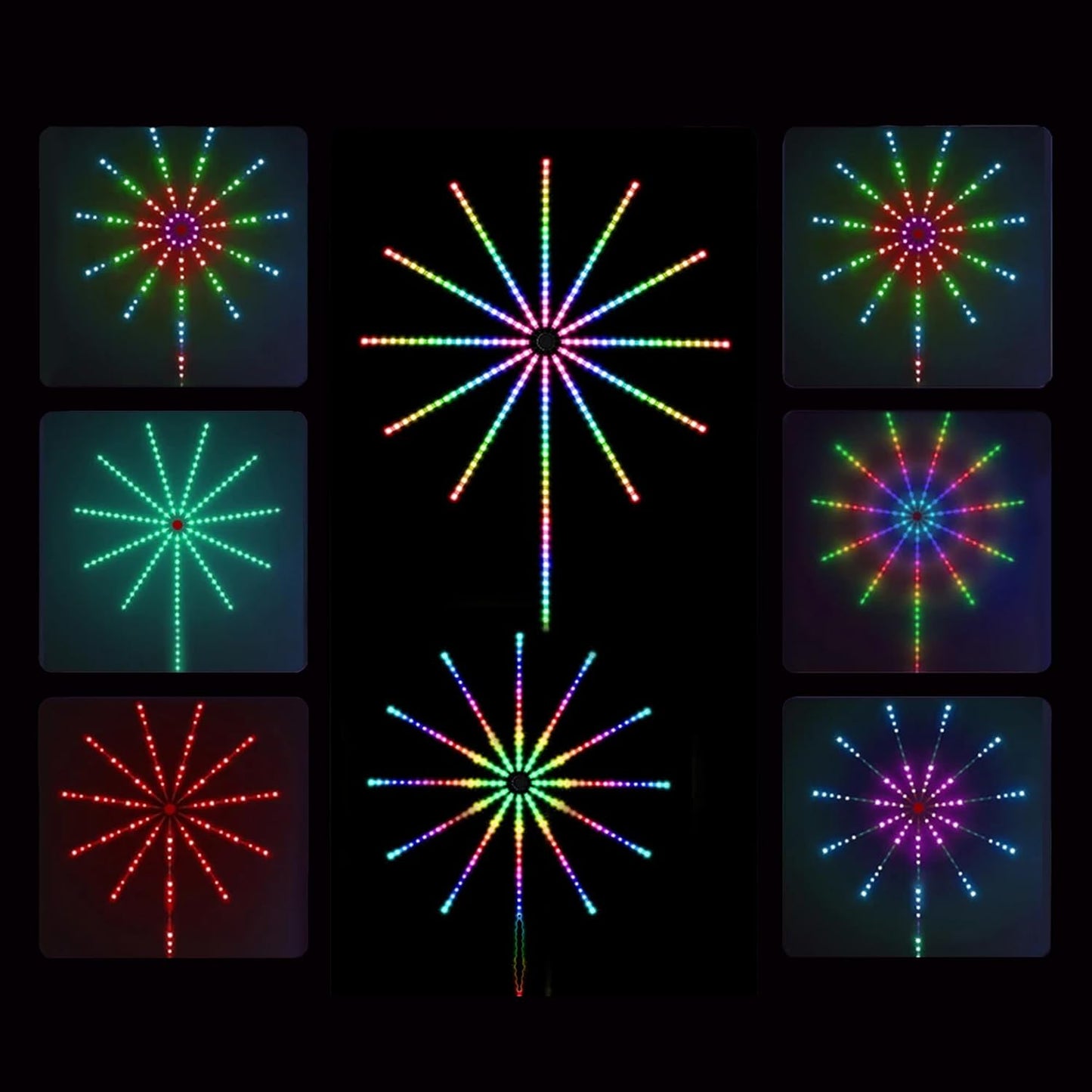 Lexi Lighting 2D Fireworks Standing Light RGB 2.5m - Good Condition