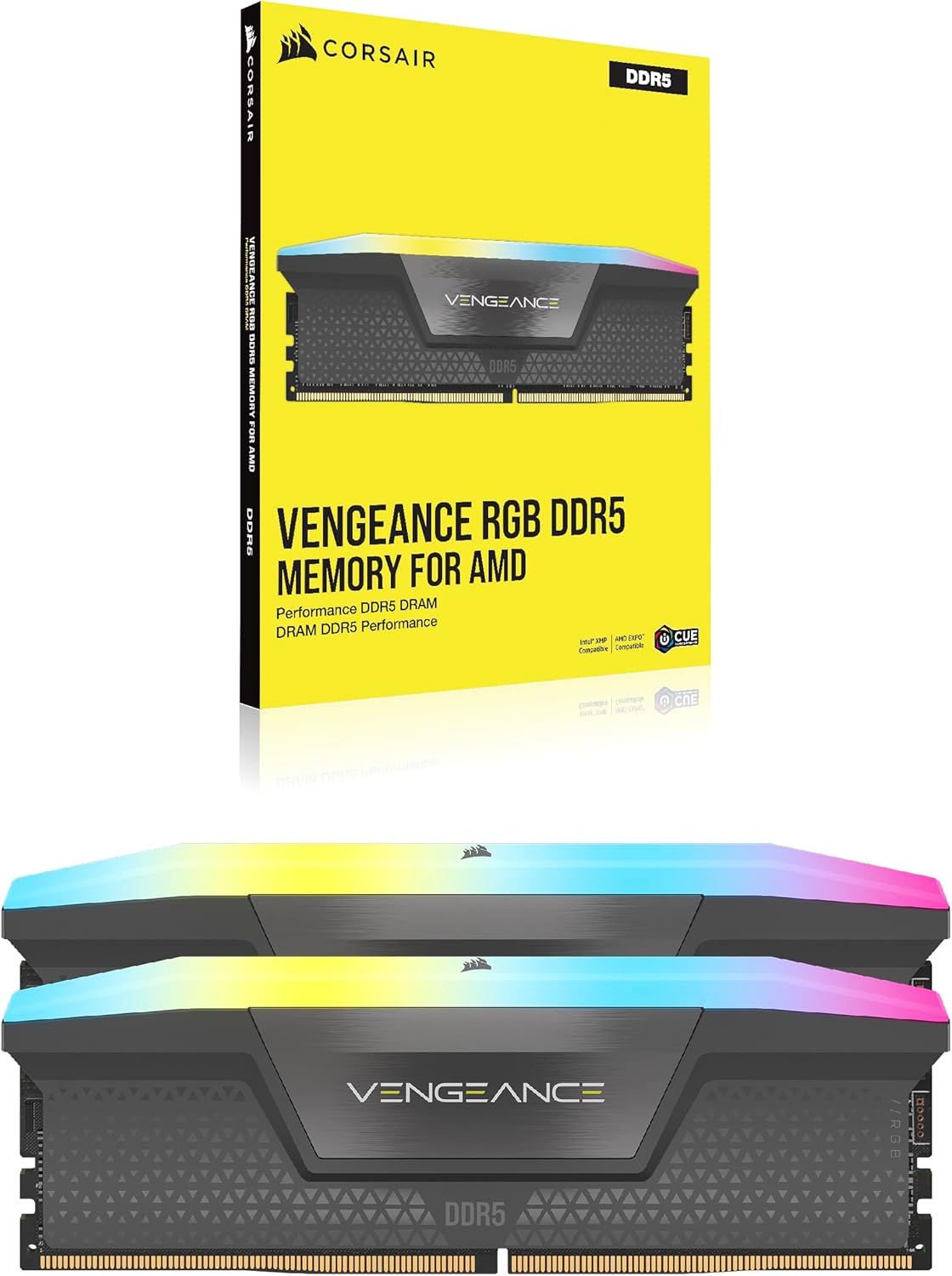 CORSAIR Vengeance RGB 96GB DDR5 RAM 6000MHz - Grey - New Condition