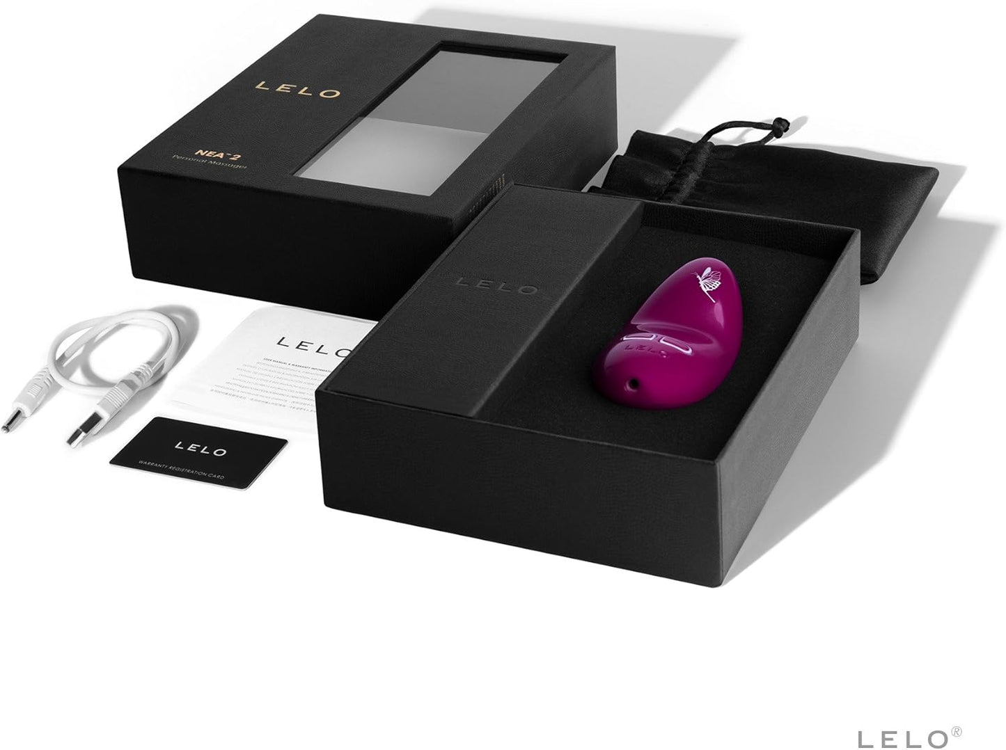 LELO NEA 2 Intimate Massager for Women – Mini Vibrator, Twice the Power, Quiet, Waterproof, Deep Rose - New Condition