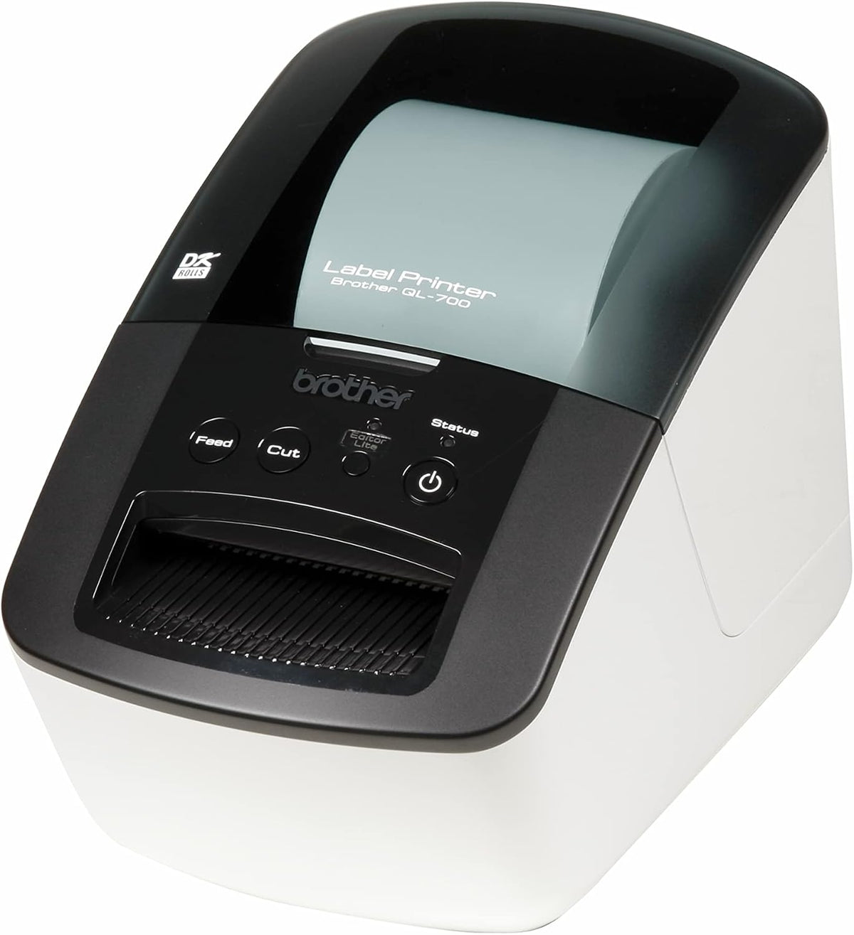 Brother QL-700 Label Maker – USB 2.0 Desktop Label Printer, 93 Labels/Minute, 300 x 600 DPI, Black - Excellent Condition