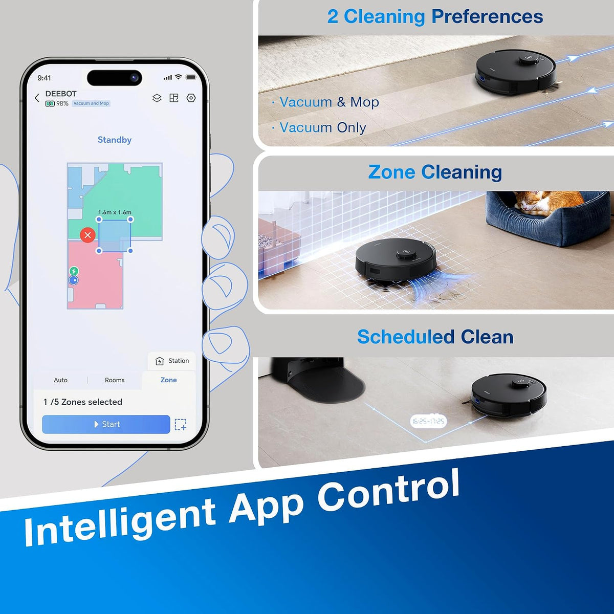 Ecovacs DEEBOT N20 Plus Robot Vacuum & Mop with Bagless Self-Emptying - Excellent Condition