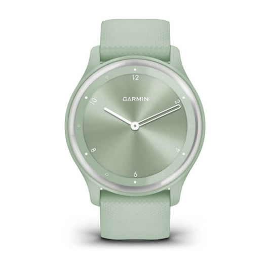 Garmin Vivomove Sport Hybrid Smartwatch Cool Mint with Silicone Band - Excellent Condition