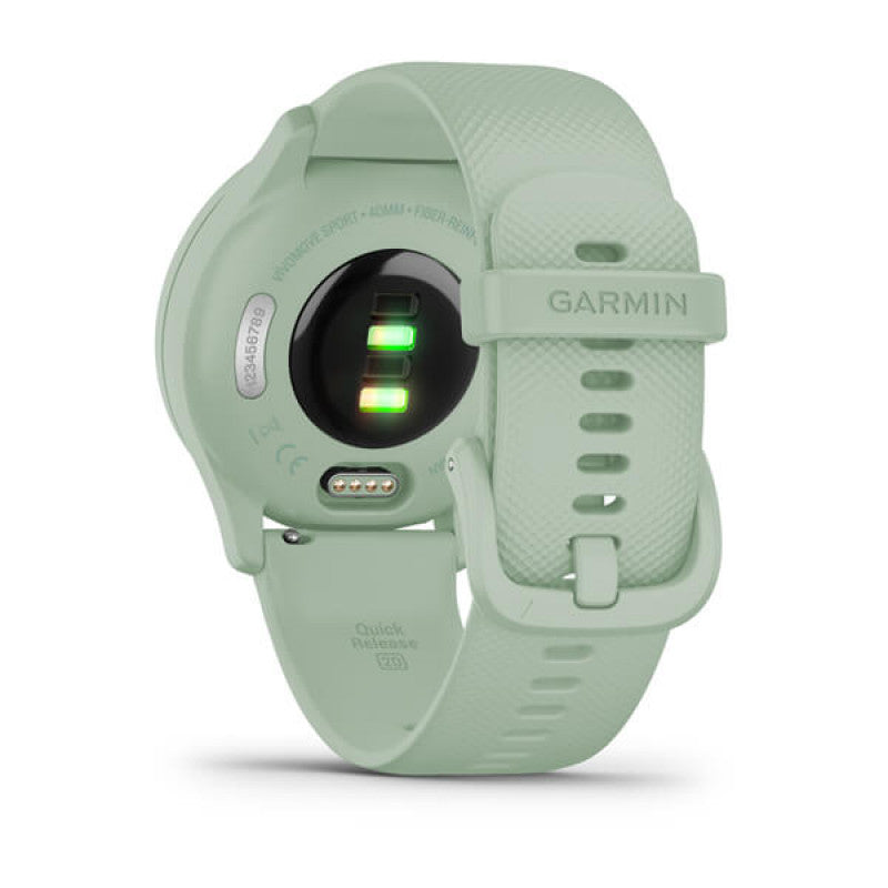 Garmin Vivomove Sport Hybrid Smartwatch Cool Mint with Silicone Band - Excellent Condition