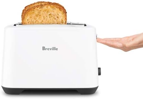 Breville Lift & Look Plus BTA360WHT 2 Slice Toaster with 6 Browning Controls - New Condition