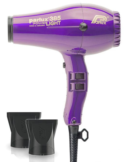 Parlux 385 Powerlight Ceramic & Ionic 2150W Hair Dryer, Violet - New Condition