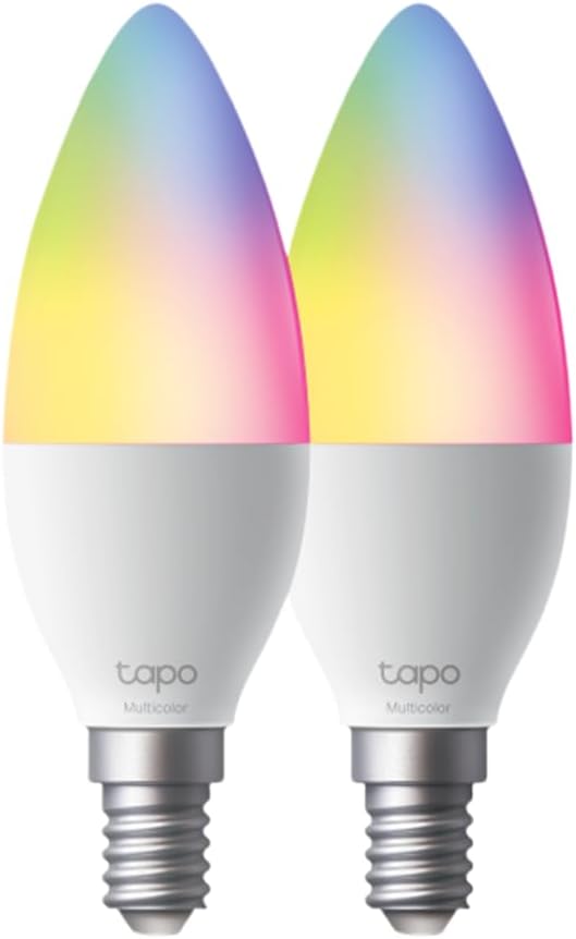 TP-Link Tapo L430C Smart Wi-Fi Multicolor E14 LED Light Bulb (2-Pack) - New Condition