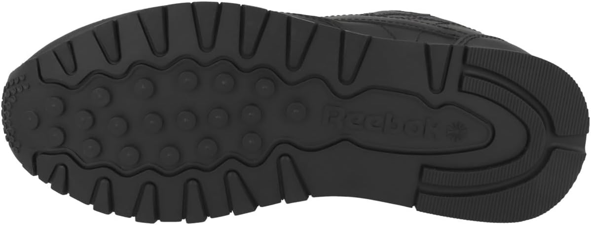 Reebok Classic Leather Women's Sneakers – Black/Black/Pure Grey (US 7) - New Condition