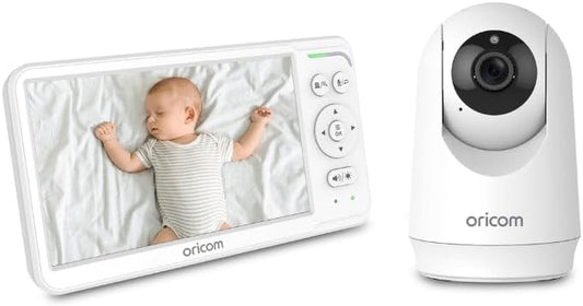 Oricom Guardian Plus Wearable Baby Sleep Tracker & SC640 Video Baby Monitor Bundle - New Condition
