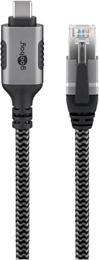 GooBay USB-C™ 3.1 to RJ45 Ethernet Cable 15 m - Black - New Condition