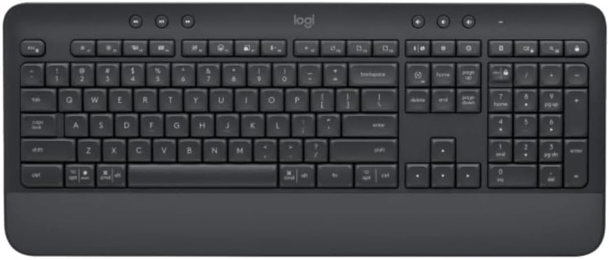 Logitech Signature K650 Wireless Comfort Keyboard with Wrist Rest, Graphite - New Condition