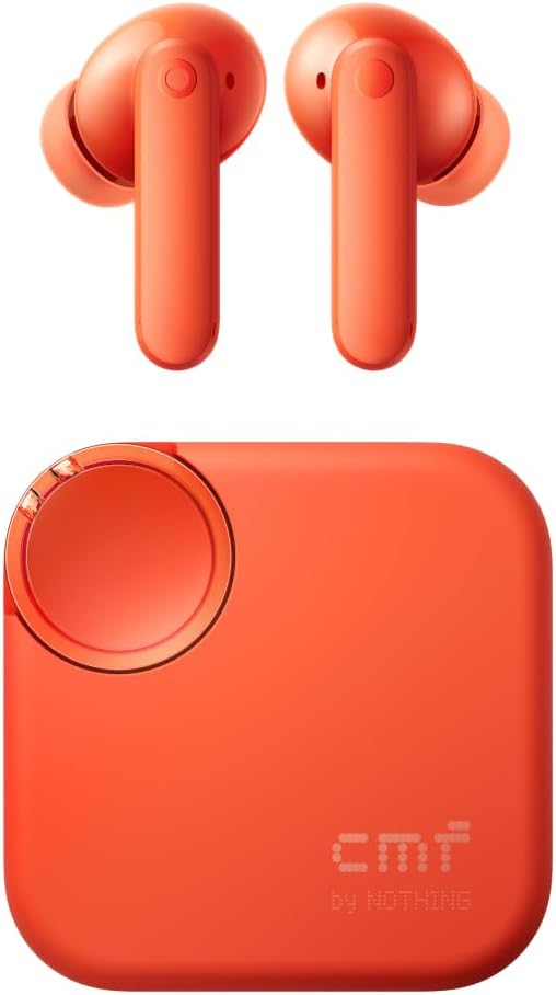 CMF by Nothing Buds 2 Wireless Earbuds with 48dB ANC – Orange - New Condition