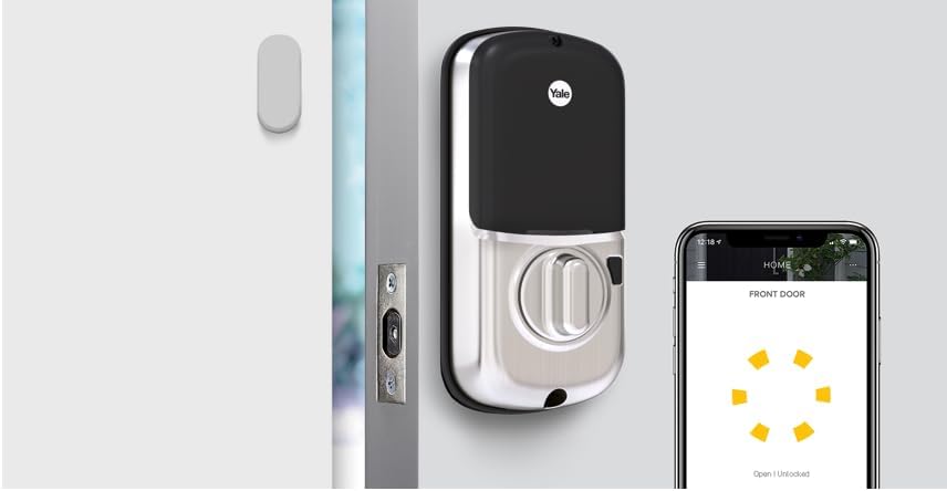 Yale Assure SL Smart Touchscreen Deadbolt Lock Satin Chrome with Yale Home Module - New Condition