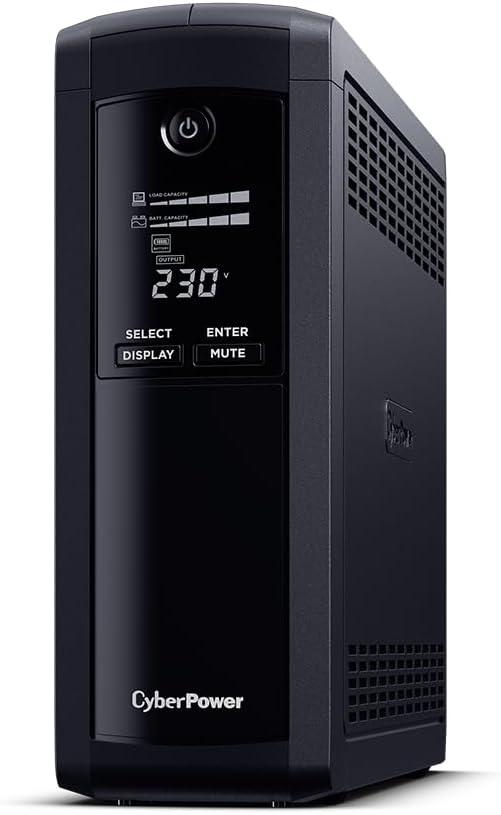 CyberPower Systems Value Pro - (VP1600ELCD)- 1600VA / 960W Line Interactive UPS - 2 * 12V/9AH - New Condition