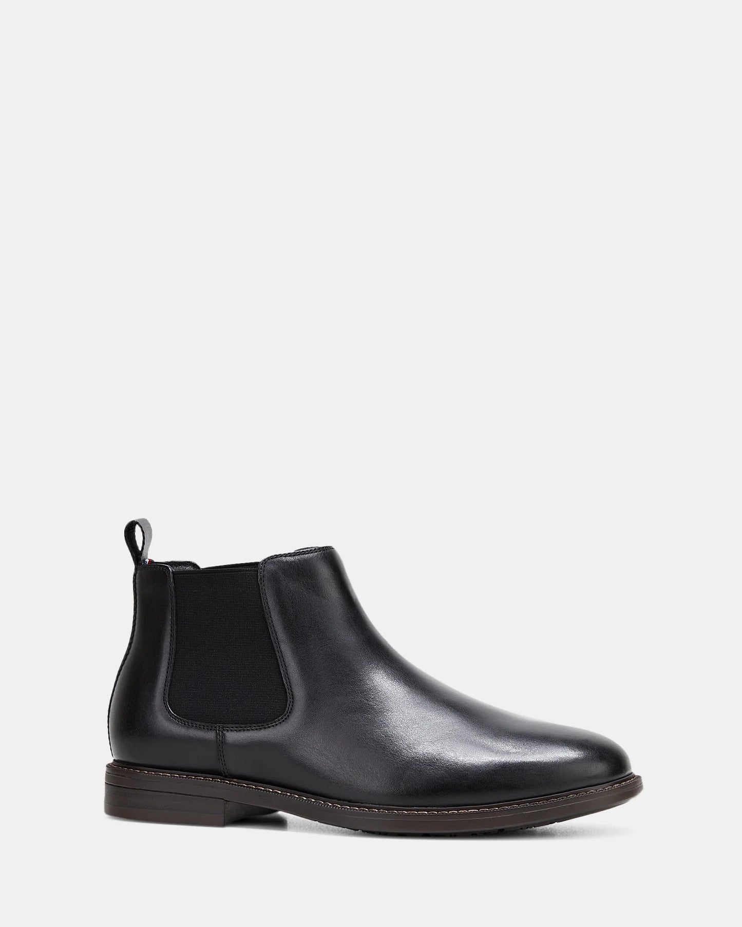 Hush Puppies Hanger Men's Leather Boots – Black Burnish (US 7 / UK 6) - New Condition