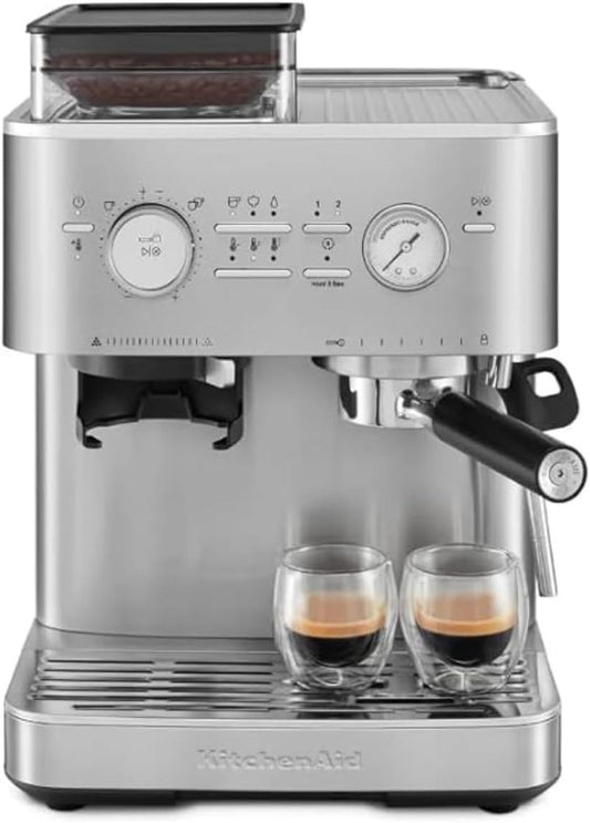KitchenAid KES6551 Semi-Automatic Espresso Machine – Stainless Steel - Excellent Condition