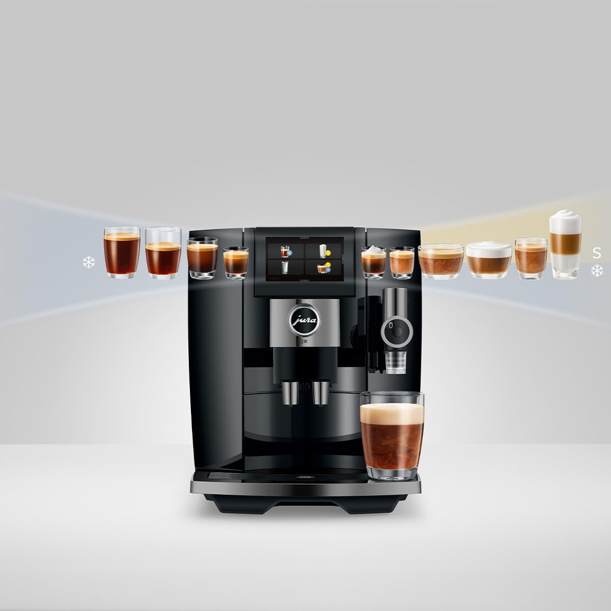 Jura J10 Automatic Coffee Machine with Cold Extraction Piano - Black - Excellent Condition