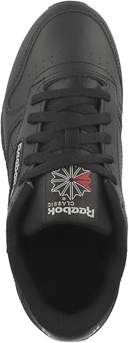 Reebok Classic Leather Women's Sneakers – Black/Black/Pure Grey (US 7) - New Condition