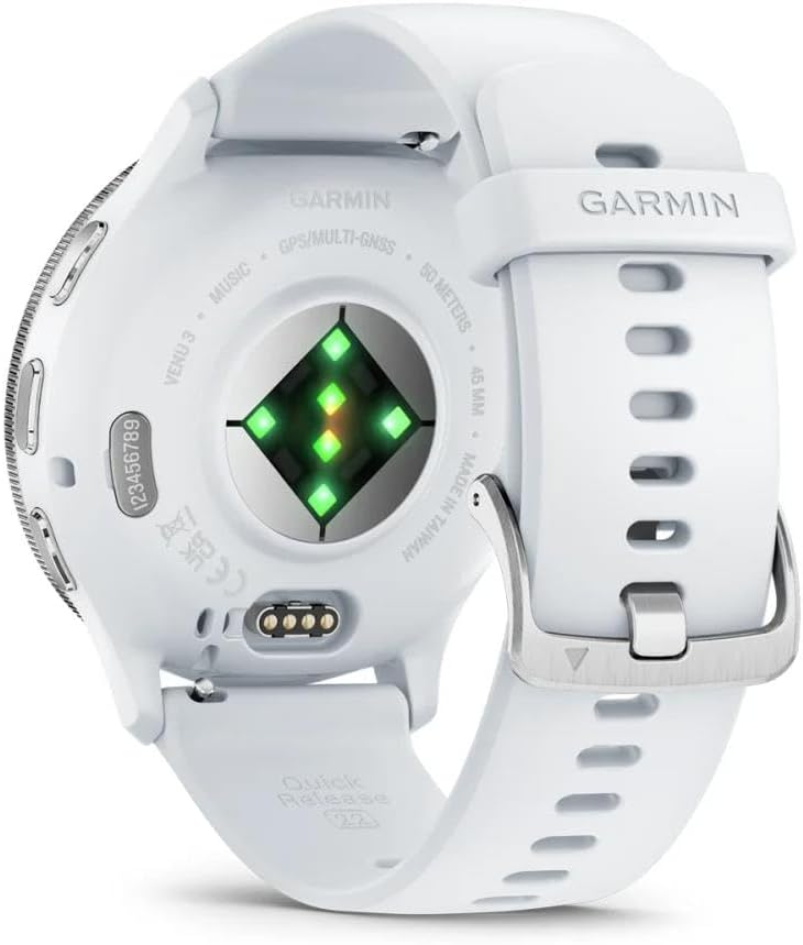 Garmin Venu 3 GPS Smartwatch with AMOLED Display - Whitestone - Excellent Condition