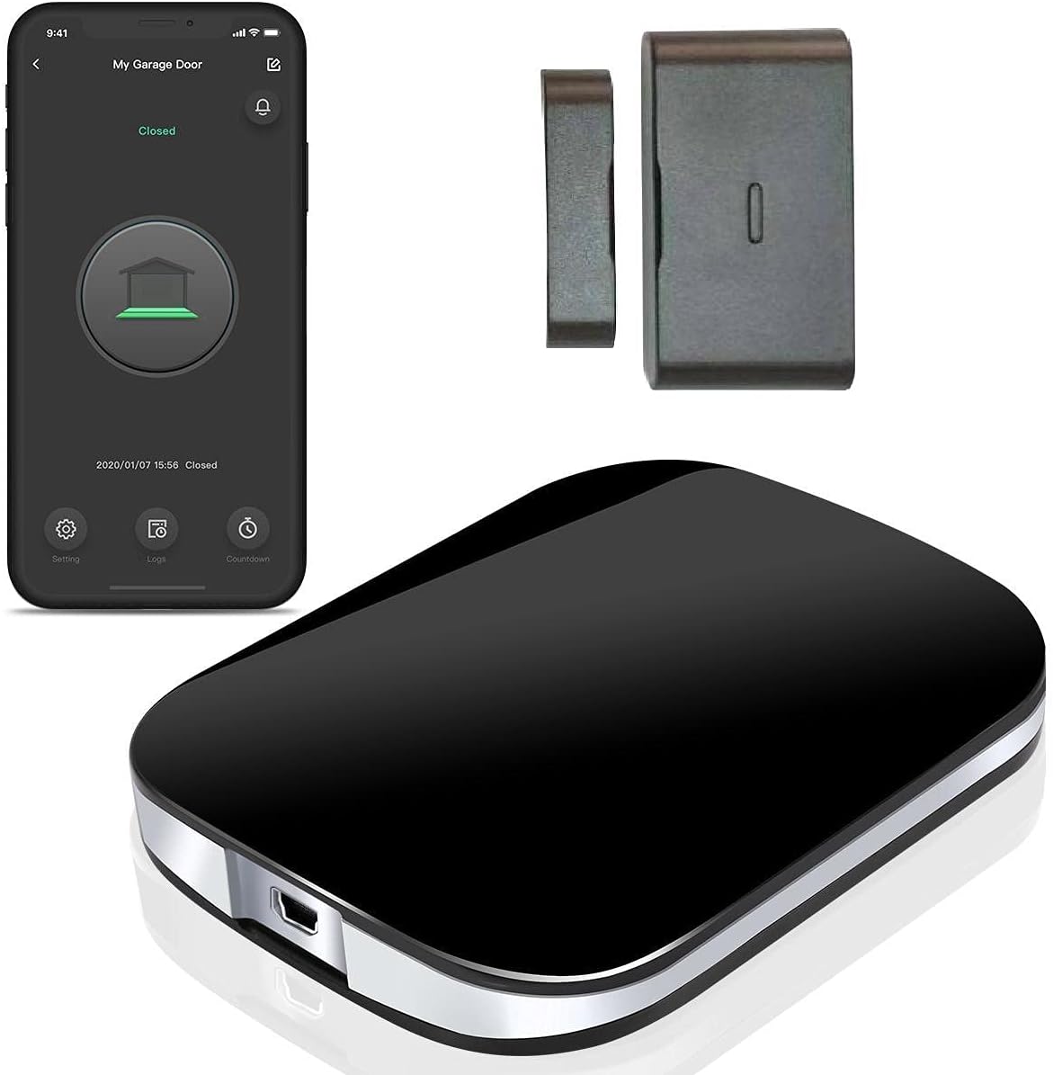 Connect SmartHome Wi-Fi Garage Door Opener Controller with App Control - New Condition