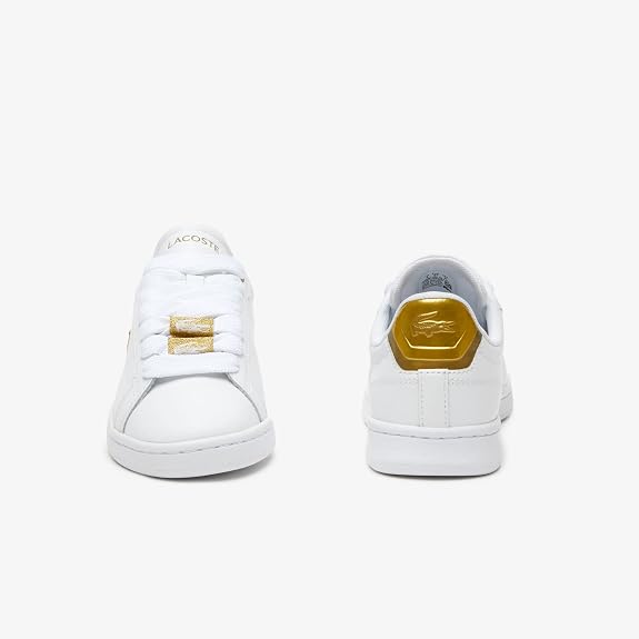 Lacoste Carnaby Pro 123 5 SFA Women's Sneakers – White/Gold (US 5) - New Condition