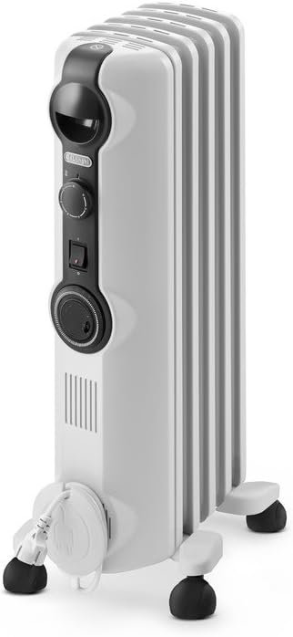 De'Longhi Radia S TRRS0510T Electric Oil Column Heater 1000W - White - New Condition