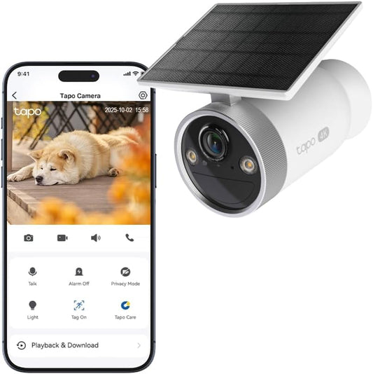 Tapo TP-Link C465 4K Ultra HD Solar Security Camera - New Condition