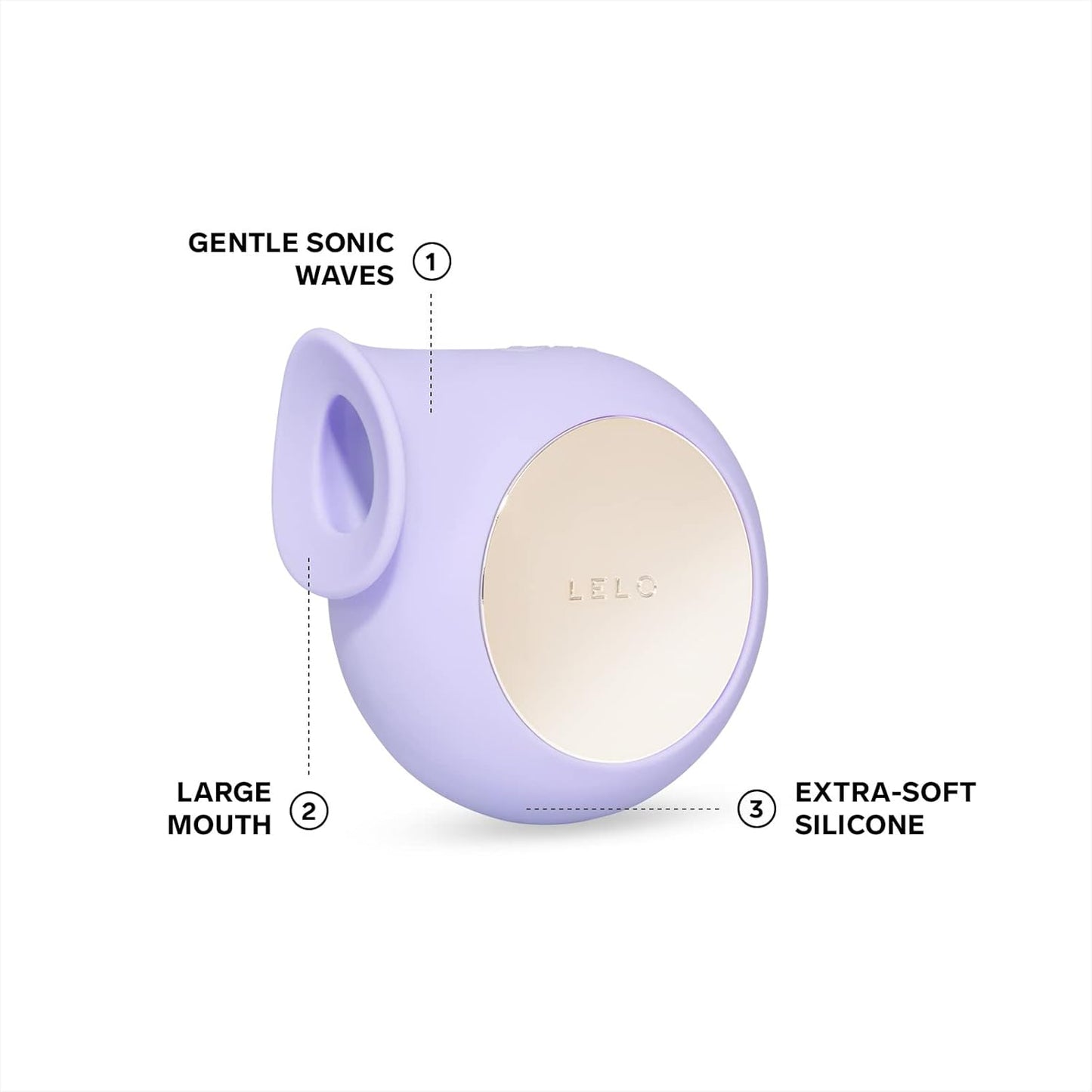 LELO SILA Sonic Clit Sucker, Waterproof Vibrator, Adult Toys Vibrators Sex Toys for Women, Lilac - New Condition