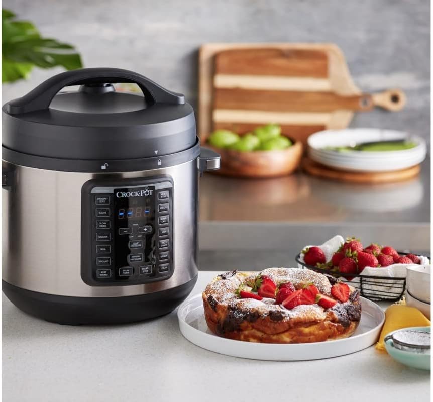 Crock-Pot Express Crock XL 7.6L Multi Cooker & Pressure Cooker - Stainless Steel - Excellent Condition
