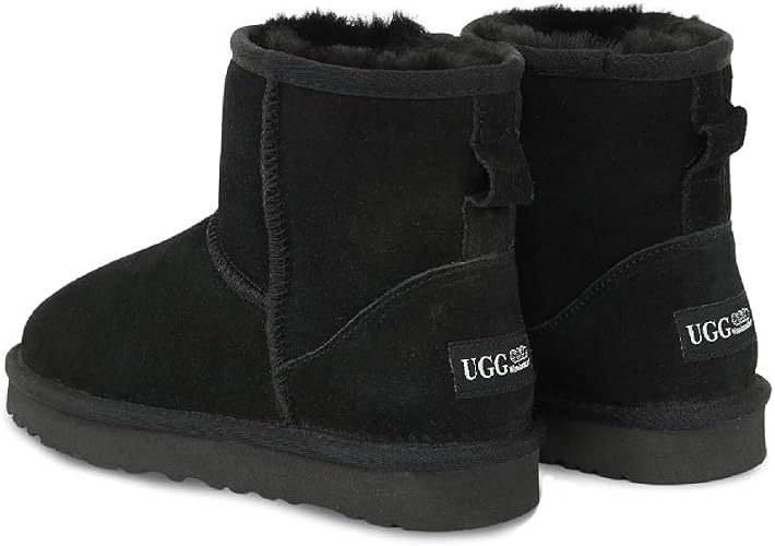 UGG Woolcomfort Classic Mini Boots – Premium Australian Sheepskin, Black, AU W13 / M11 - New Condition
