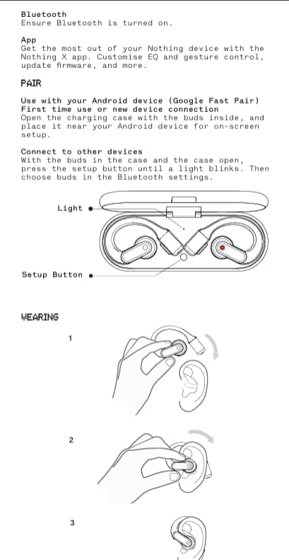 Nothing Ear (Open) Open Ear Headphones - New Condition