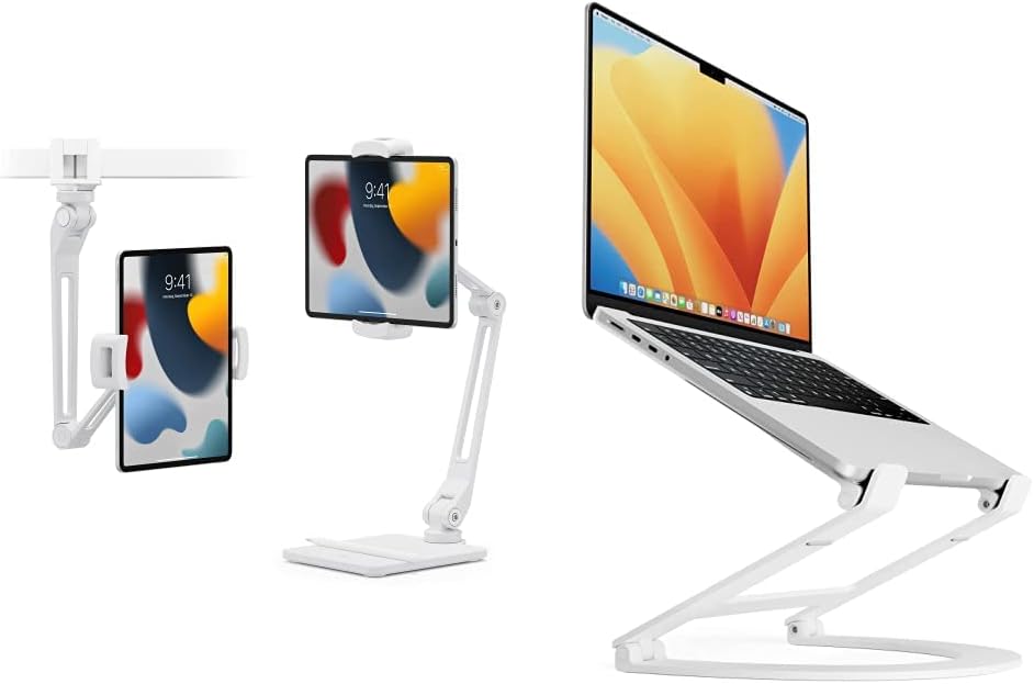 Twelve South HoverBar Duo 2nd Gen iPad Stand White - New Condition