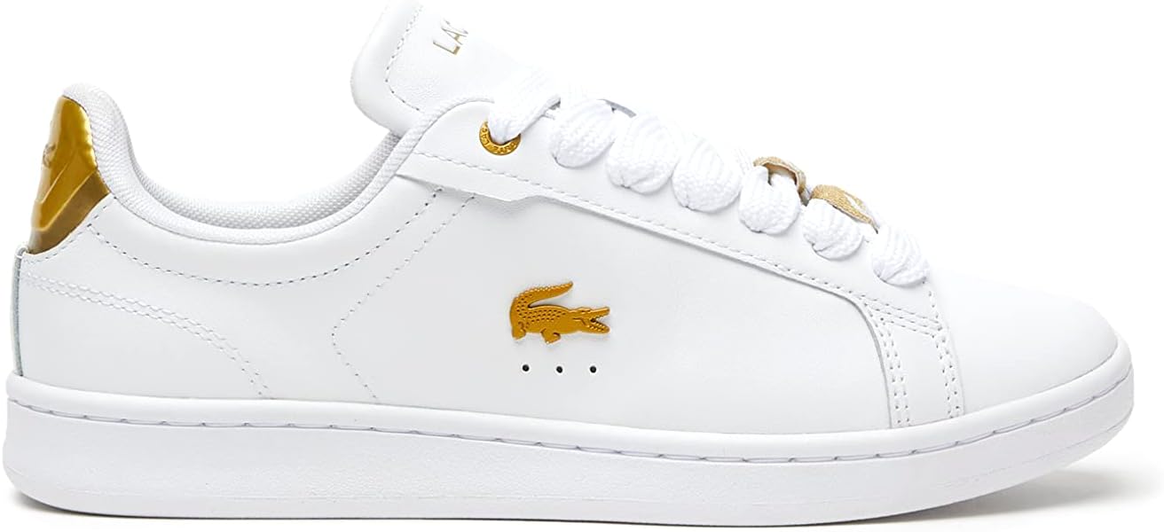 Lacoste Carnaby Pro 123 5 SFA Women's Sneakers – White/Gold (US 5) - New Condition