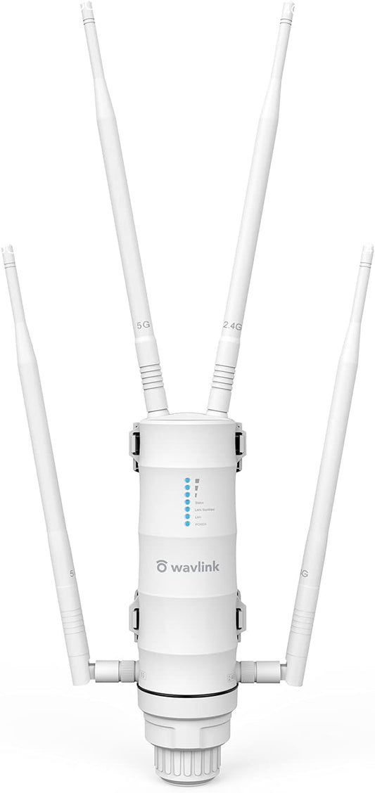 WAVLINK AC1200 Outdoor Gigabit Wi-Fi Range Extender Aerial HD4 - New Condition