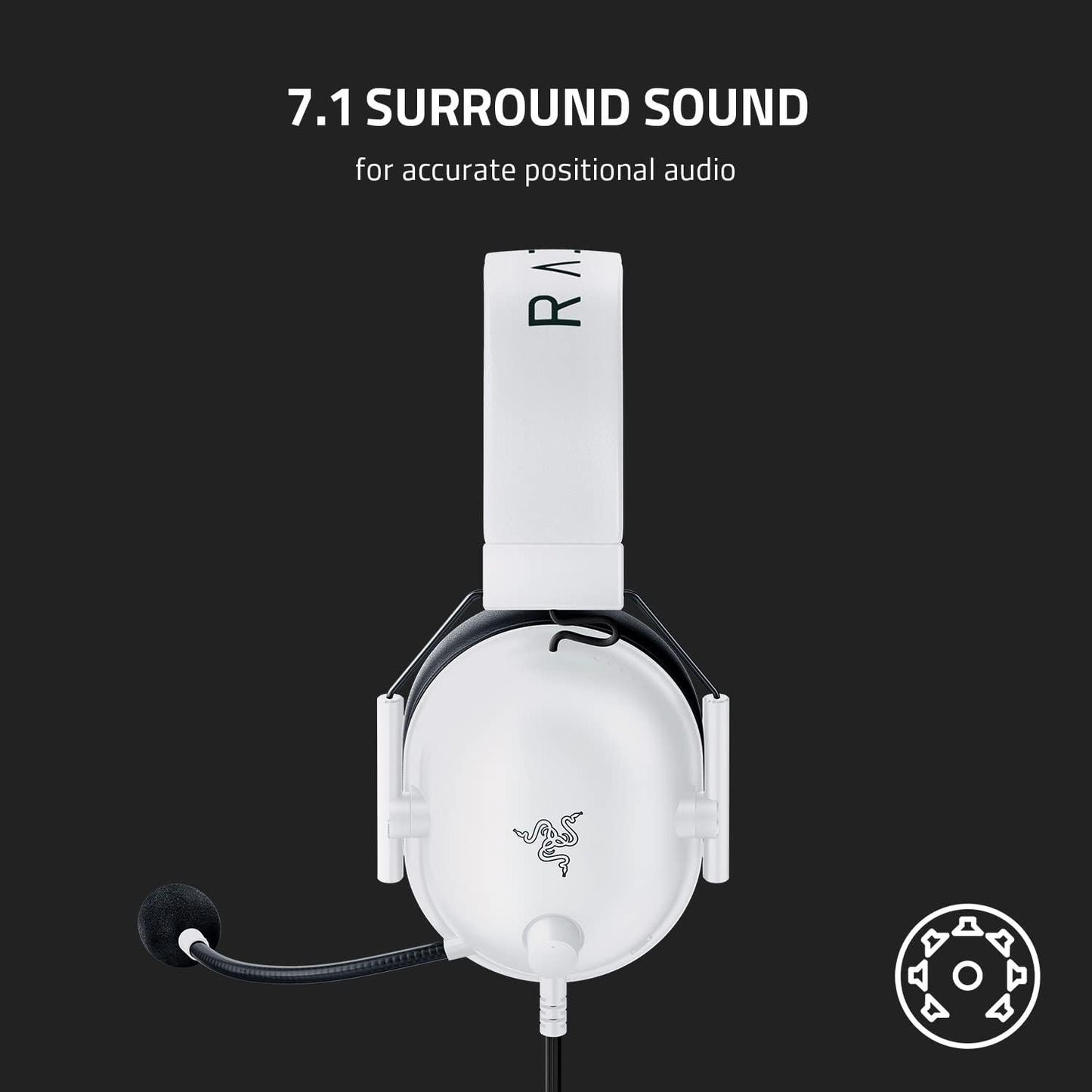 Razer BlackShark V2 X Gaming Headset White - New Condition