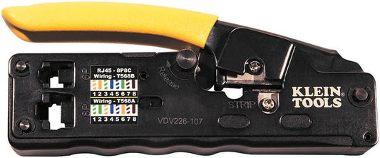 KLEIN TOOLS Compact Ratcheting Modular Crimper - New Condition
