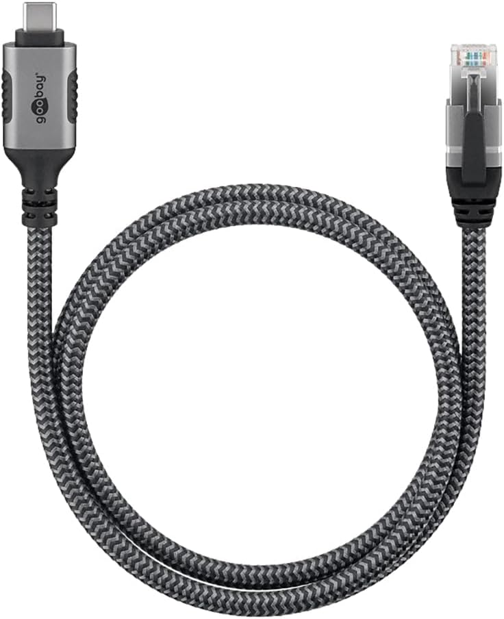 GooBay USB-C™ 3.1 to RJ45 Ethernet Cable 15 m - Black - New Condition
