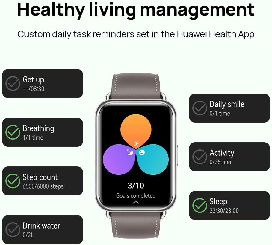 Huawei Watch FIT 2 Smartwatch, 1.74-inch FullView Display, Bluetooth Calling, Healthy Living Management - New Condition
