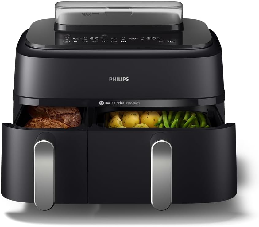 Philips Air Fryer 5000 Series Dual Basket with Steam 9L - Excellent Condition